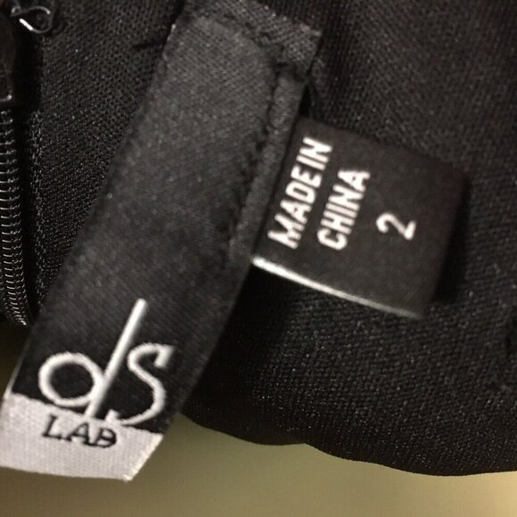 DS LAB Women's Black Formal Sleeveless Full-Length Dress - NWT - Picture 6 of 6